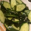 ちみ's cooksnap of when they made キュウリとワカメの酢の物、シラス入り.