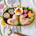 arare*'s cooksnap of when they made 簡単キャラ弁 おかず ハートのチーズ竹輪.