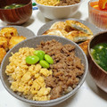 みぃぃちゃま's cooksnap of when they made 鶏そぼろ（鶏そぼろ丼・そぼろ弁当）.