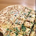 クリスティナ 's cooksnap of when they made 豆腐入り！節約のニラとえのきのチヂミ.