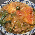 クックM6DK2O☆'s cooksnap of when they made 小松菜とトマトでさっぱりこくうま春雨炒め.