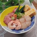 クックHG9V8Y☆'s cooksnap of when they made お刺身のっけ丼.