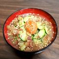 よよっち♪'s cooksnap of when they made ズボラで簡単☆味噌汁リメイク冷汁（梅味）.