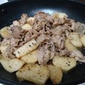 ぷるたま's cooksnap of when they made 旨いっ♡豚こまと長いものにんにく醤油炒め.