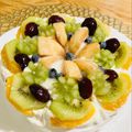 ボブナナ's cooksnap of when they made フルーツのフラワーケーキ.