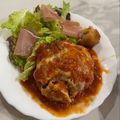 きゃさりん☆彡's cooksnap of when they made トマト缶で煮込みハンバーグ.