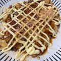 あおぞらにゃんこ's cooksnap of when they made ランチに★残ったご飯でお好み焼き〜♪.