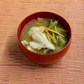 島子☆'s cooksnap of when they made 簡単！舞茸と空心菜のお味噌汁　生姜風味.