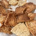 ぼくのごはん's cooksnap of when they made 失敗シフォン de シャカシャカラスク♪.