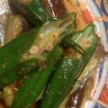 IZUPON２３'s cooksnap of when they made レンジで簡単♪オクラとなすの煮びたし.