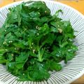 ちーまぐ's cooksnap of when they made 超簡単 春菊と海苔のサラダ　鉄板です.