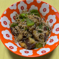 クック8BCFYA☆'s cooksnap of when they made ナスとピーマンのじゃこ炒め.