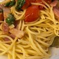 フジモリ's cooksnap of when they made フレッシュバジルと完熟トマトのパスタ.