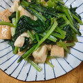 かわゆう1211's cooksnap of when they made 小松菜と厚揚げオイスター炒め.