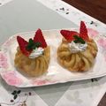 こつゆ514's cooksnap of when they made 旬の苺で簡単クレープ包みケーキ雛祭りにも.