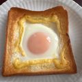 ママメイン！時々子供's cooksnap of when they made m極上ラピュタパン(目玉焼きトースト).