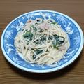 ｻﾝﾃﾞｨﾅ's cooksnap of when they made ほうれん草のクリームパスタ.