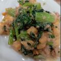 はぁぴょん's cooksnap of when they made フライパン1個で♪和風♪小松菜サラダ♪.