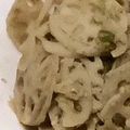 ☆ごはんできた☆'s cooksnap of when they made れんこんのごま和え.