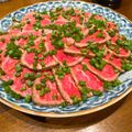 かな's cooksnap of when they made 簡単で美味しい‼️牛肉のタタキです❤︎.