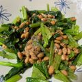 羊めぇめぇ's cooksnap of when they made 栄養満点!小松菜納豆の海苔胡麻和え.
