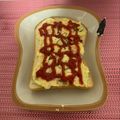 tuxedocat's cooksnap of when they made 子供の大好きなポテサラトースト.