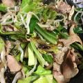 長谷川典子's cooksnap of when they made 豚バラ肉ともやしの塩ダレ炒め.