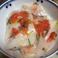 たまゴン♪'s cooksnap of when they made 聖護院大根とスモークサーモンの柚子サラダ.