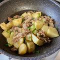 卯月のうさぎ２０１４'s cooksnap of when they made 豚こま切れ肉とじゃがいものマヨポン炒め.