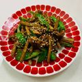 あっこ姉's cooksnap of when they made 豚バラと牛蒡スティックのピリ辛炒め.
