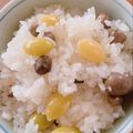 KAORULALA's cooksnap of when they made 秋の味覚！むかご銀杏ごはん.
