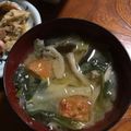 Ruriluru's cooksnap of when they made 春キャベツと厚揚げのお味噌汁*･.