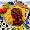 在宅勤務のおじさん's cooksnap of when they made 簡単デミグラスの半熟ふわとろオムライス☆.