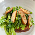 azbjbn's cooksnap of when they made 小松菜とさつま揚げの炒め物♪.