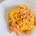 まめまるM's cooksnap of when they made 超簡単。失敗なし。基本のカルボナーラ。.