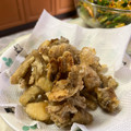 月✳Iris's cooksnap of when they made 揚げずにカリカリ♡舞茸の唐揚げ.