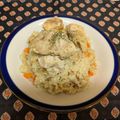 龍青空ママ's cooksnap of when they made 炊飯器にお任せ♪ 鶏肉のミルクピラフ.