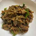 ＊おにきママ＊'s cooksnap of when they made レンジ6分♪豚にら舞茸♪今日の晩御飯.