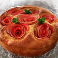 まめたん's cooksnap of when they made 簡単HM記念日や母の日♡林檎の薔薇ケーキ.