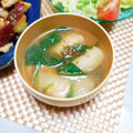 めみたん☆'s cooksnap of when they made 小松菜と油揚げのお味噌汁♡.