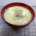 horseland's cooksnap of when they made レタスの外葉と卵のとろとろスープ.