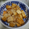 エスペロス's cooksnap of when they made お弁当にも♡コロコロ厚揚げのごま照り焼き.