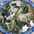 みなあゆママ's cooksnap of when they made 風邪の時や健康診断前に卵ほうれん草うどん.