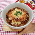 在宅勤務のおじさん's cooksnap of when they made 時短・簡単♪オニオングラタンスープ.