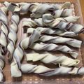 ペコべこ's cooksnap of when they made 冷凍パイシート★餡子ねじりスティックパイ.