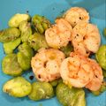 ♪ミチル♪'s cooksnap of when they made 海老とそら豆の炒め物♫.