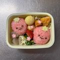 Chaaa_room's cooksnap of when they made 簡単！可愛い☆キャラ弁☆いちごのお弁当☆.