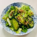 あっこ姉's cooksnap of when they made 塩昆布とツナの無限レタスきゅうりサラダ🥗.