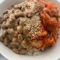 にゃつめ〜's cooksnap of when they made ＊美肌☆納豆キムチ＆すりごまだけ＊.