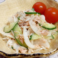 ☆★あんず姫★☆'s cooksnap of when they made 玉ねぎときゅうりの中華サラダ.